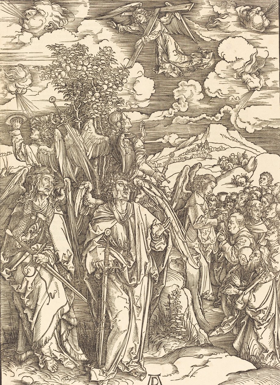 I quattro angeli che tengono i venti, 1498 da Albrecht Dürer