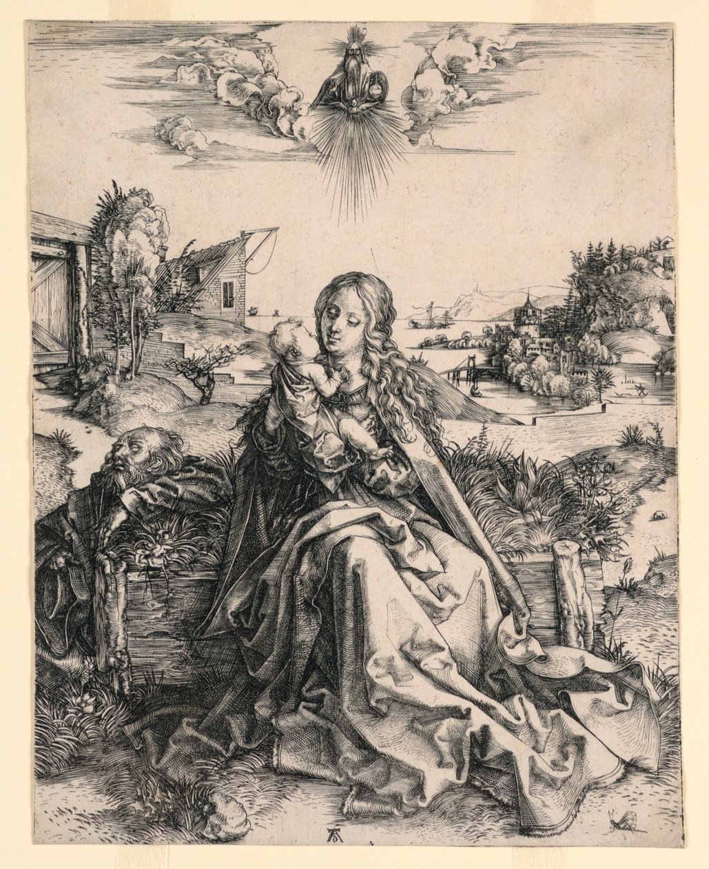 La Sacra Famiglia con farfalla da Albrecht Dürer