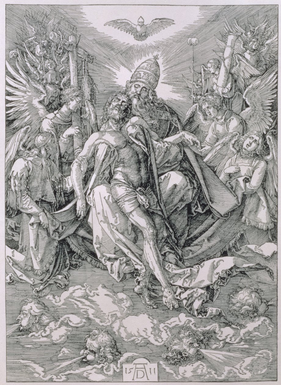 La Santissima Trinità, pub. 1511 da Albrecht Dürer