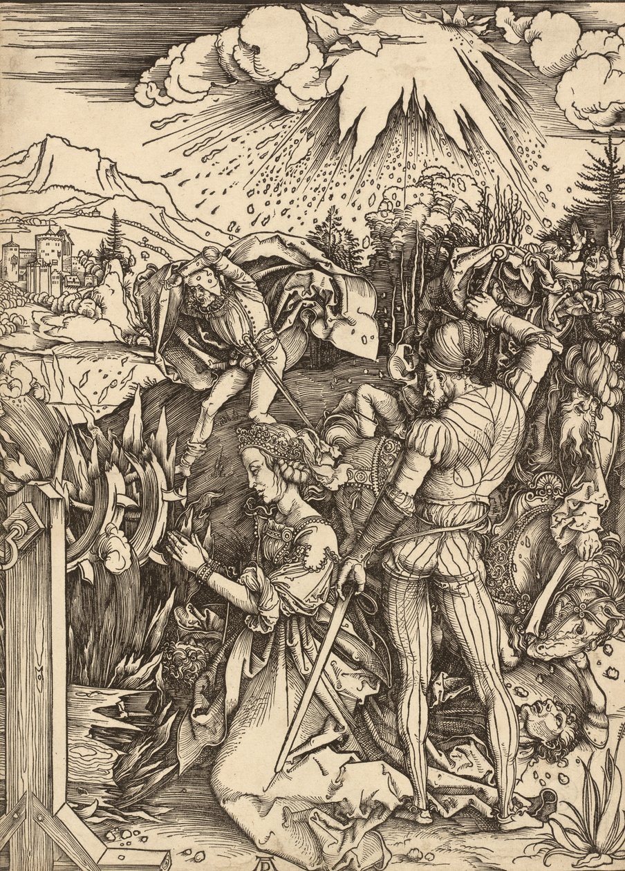 Il martirio di Santa Caterina, c. 1497-1499 da Albrecht Dürer