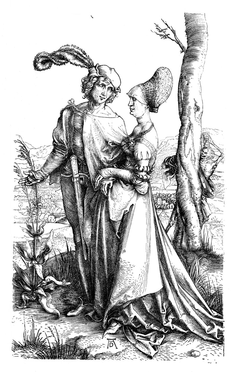 La passeggiata, c1498 da Albrecht Dürer