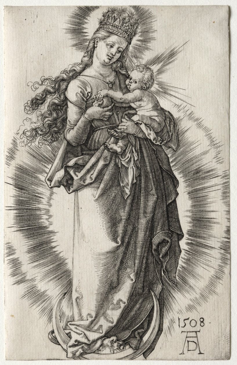 La Vergine con una corona stellata, 1508 da Albrecht Dürer