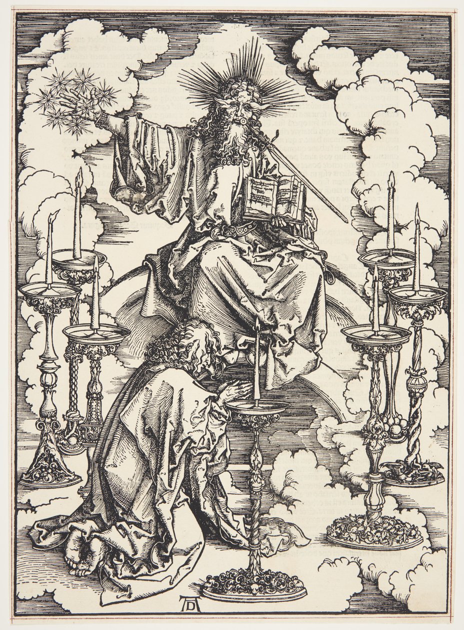 La visione dei sette candelabri da Albrecht Dürer