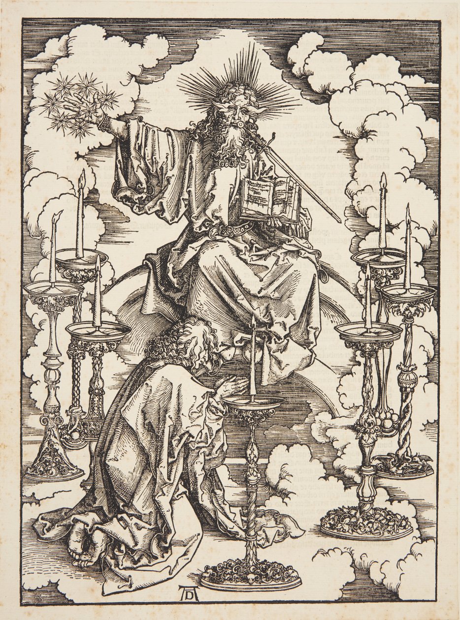 La visione dei sette candelabri da Albrecht Dürer