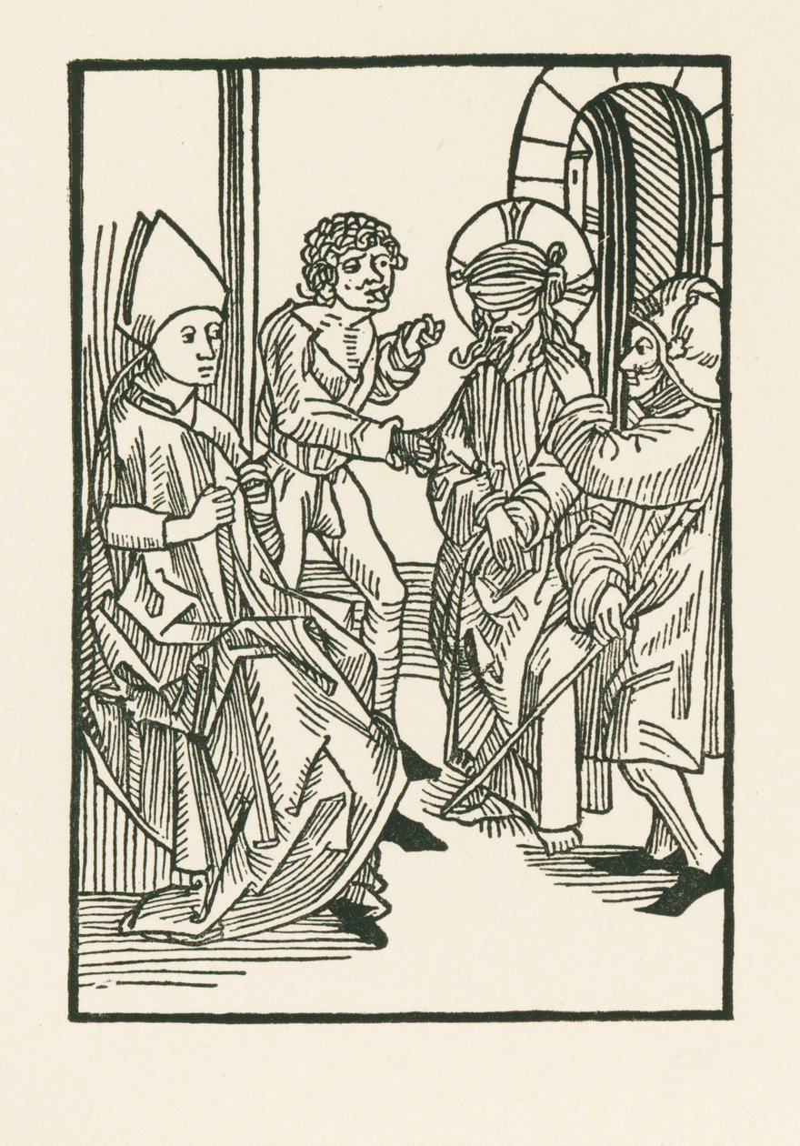 Cristo davanti a Caifa da Albrecht Dürer or Duerer