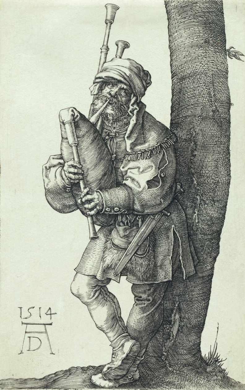Il suonatore di cornamusa da Albrecht Dürer