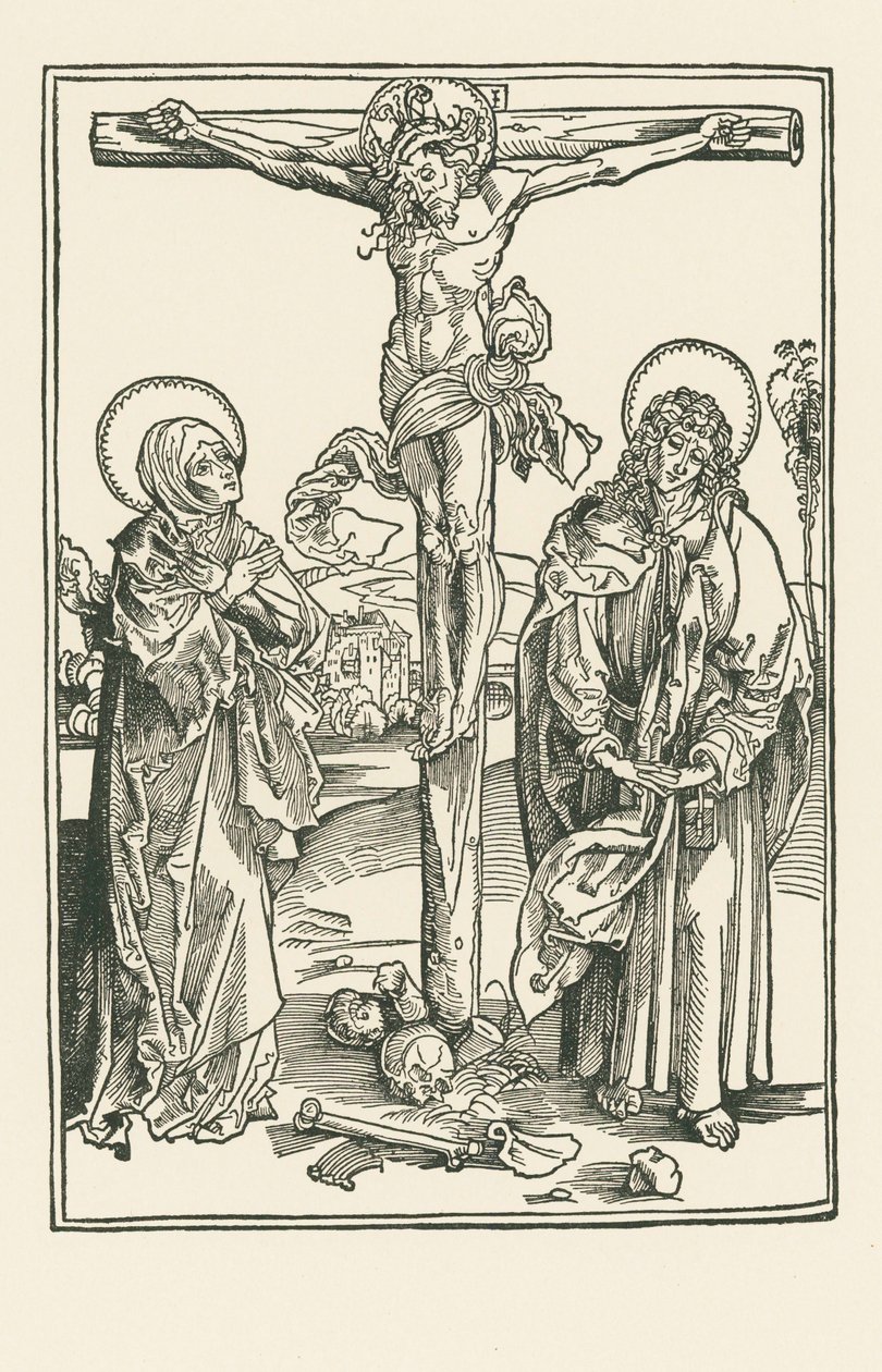 La crocifissione da Albrecht Dürer or Duerer