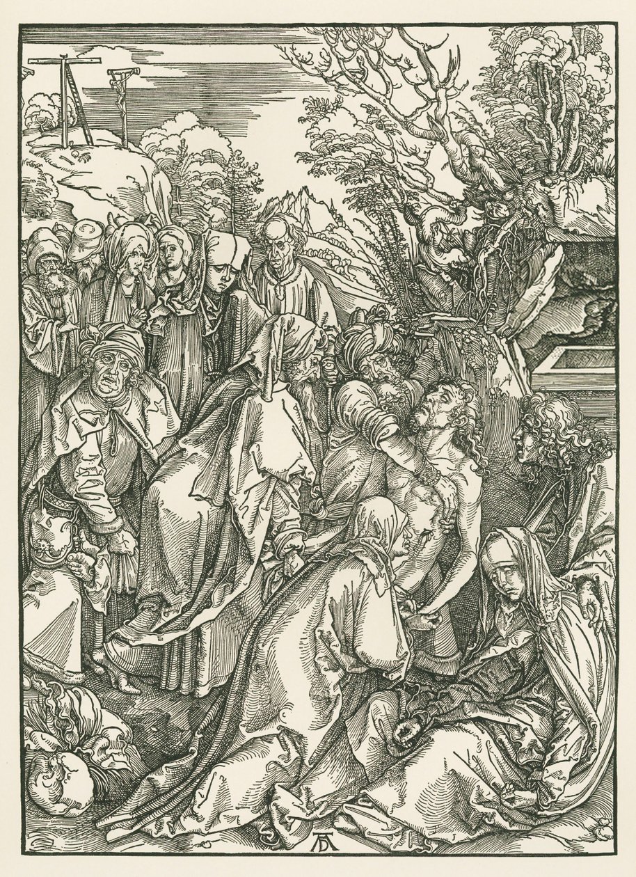 La sepoltura, 1496-97 circa (xilografia) da Albrecht Dürer or Duerer