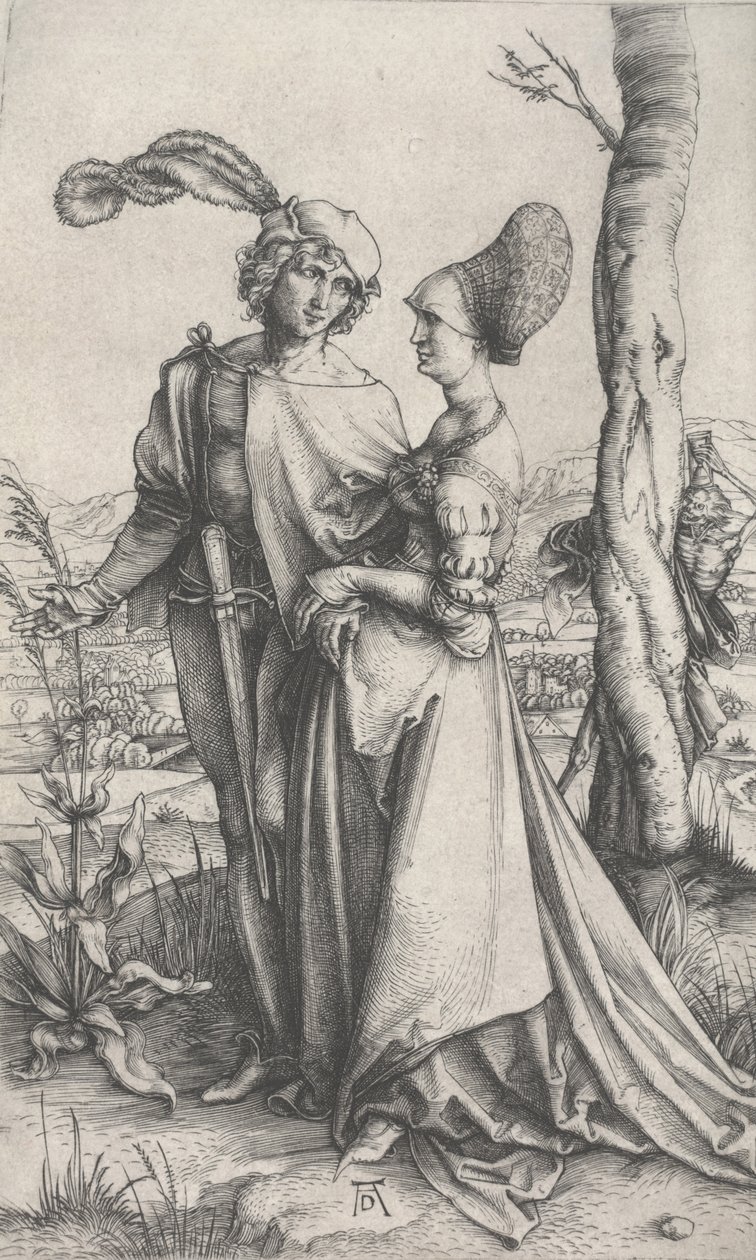 La passeggiata, c.1496-1497 da Albrecht Dürer