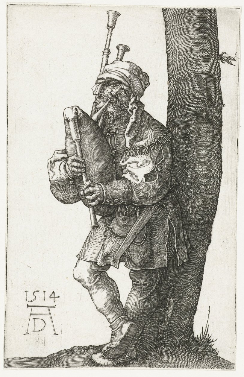Il suonatore di cornamusa da Albrecht Dürer or Duerer