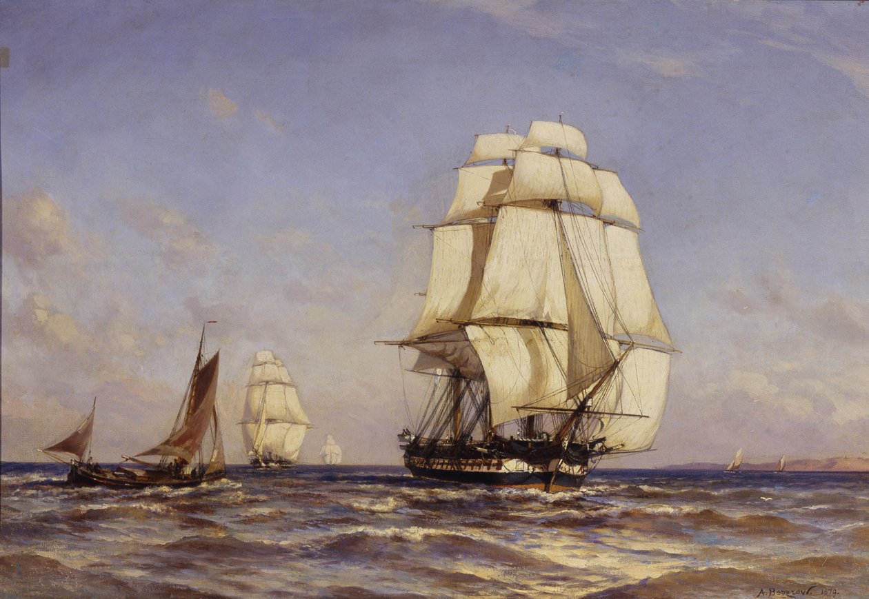Fregata russa Mercury, 1879 da Aleksandr Karlovich Beggrov