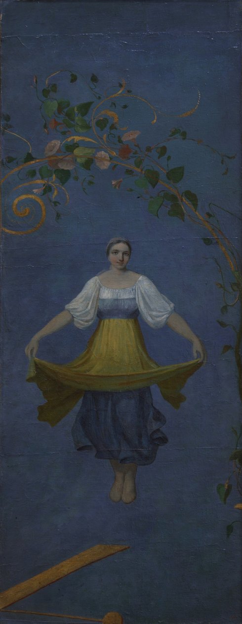 Ragazza di campagna su un