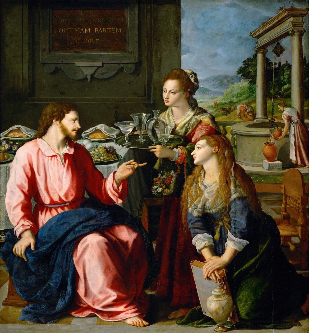 Cristo con Maria e Marta da Alessandro Allori