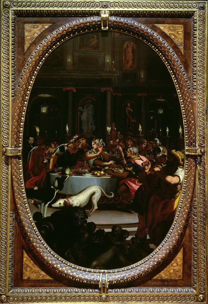 Il banchetto di Cleopatra, 1572 da Alessandro Allori