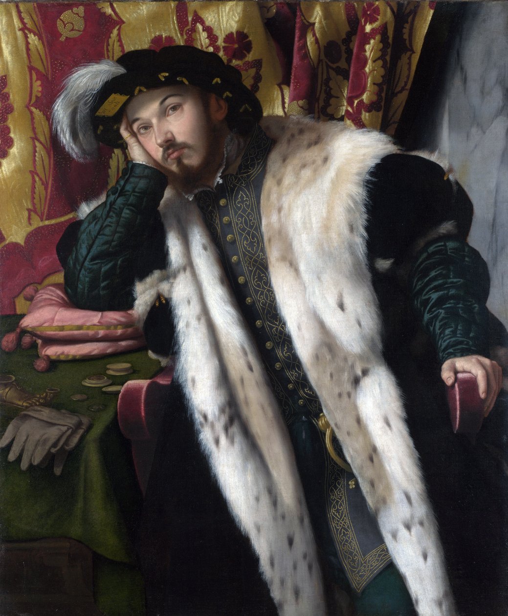 Ritratto di un giovane uomo, c.1542 da Alessandro Bonvicino Moretto