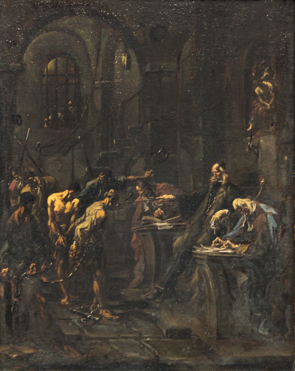 Interrogatorio doloroso (scena di tortura) da Alessandro Magnasco