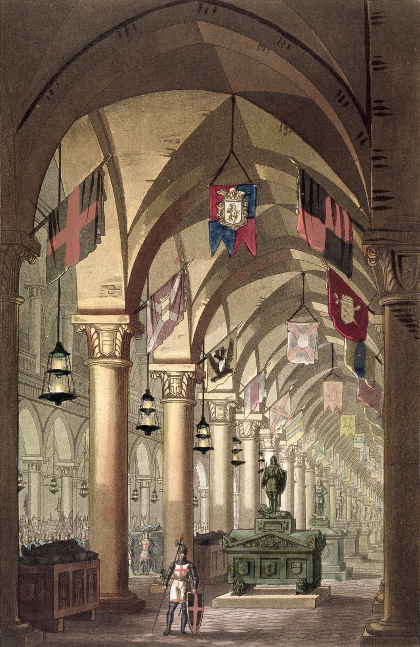 Tombe dei Cavalieri Templari, c.1820-39 da Alessandro Sanquirico