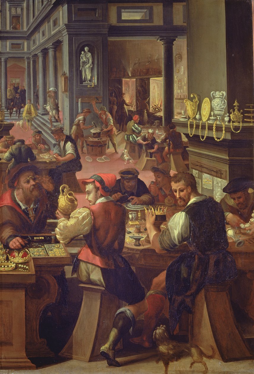 La bottega dei gioiellieri, 1572 da Alessandro di Vincenzio Fei