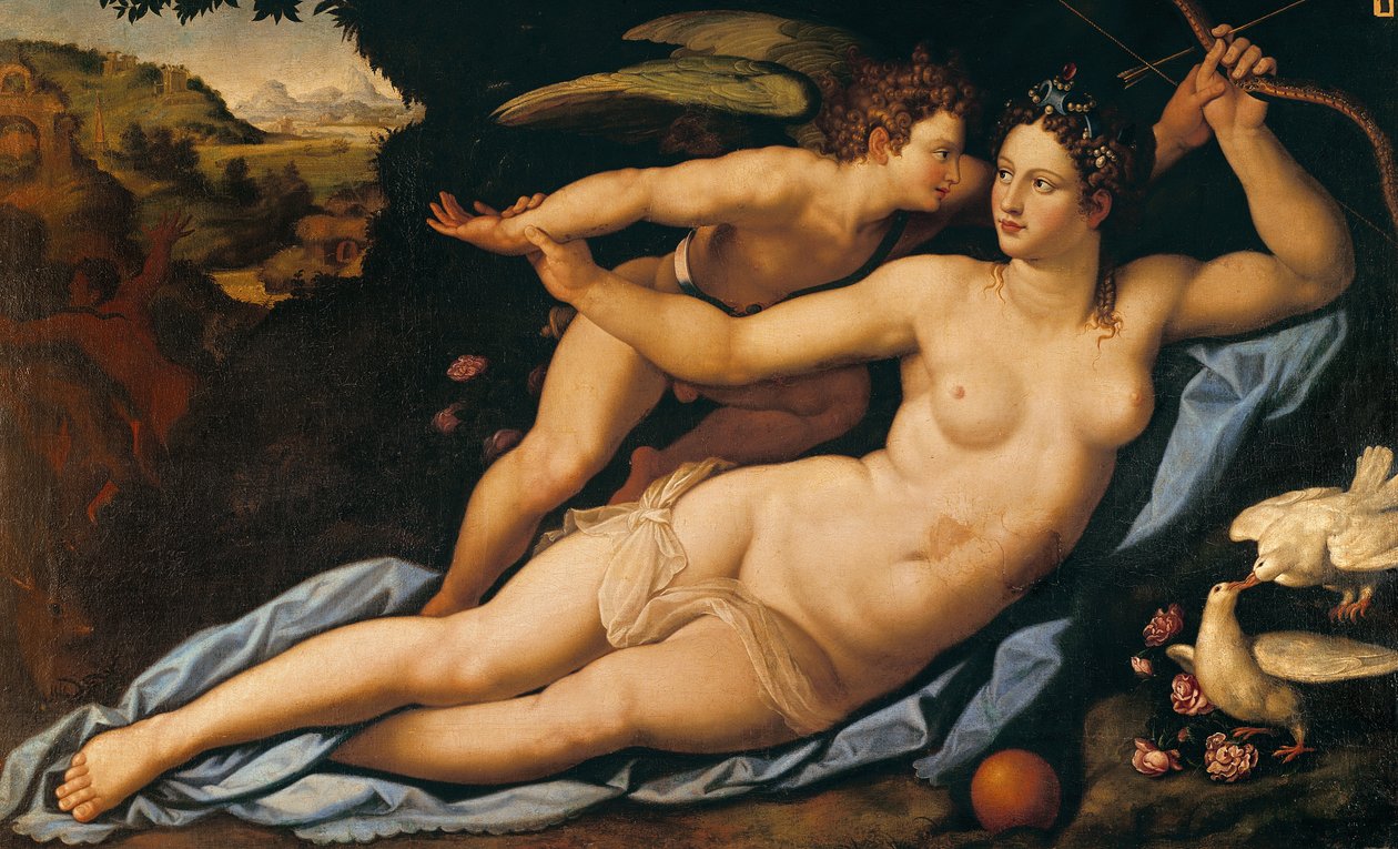 Venere e Cupido da Alessandro Allori