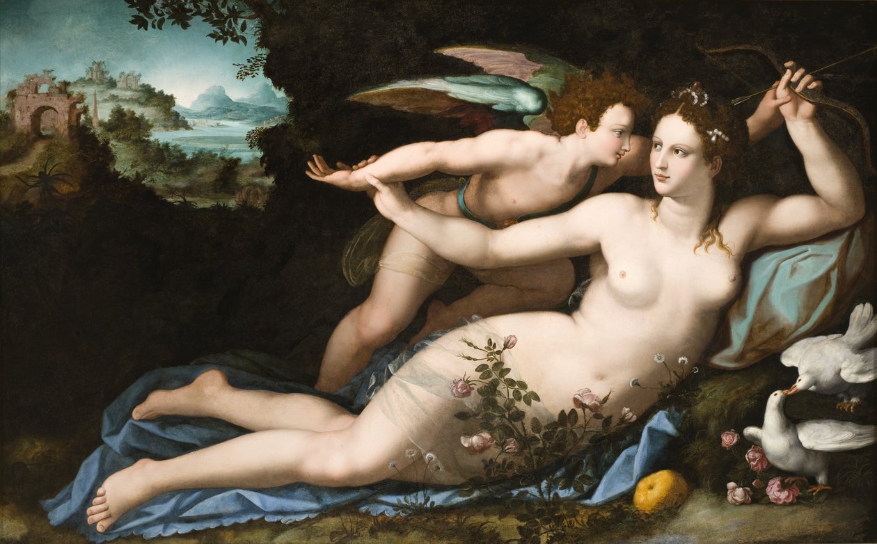 Venere disarma Cupido da Alessandro Allori