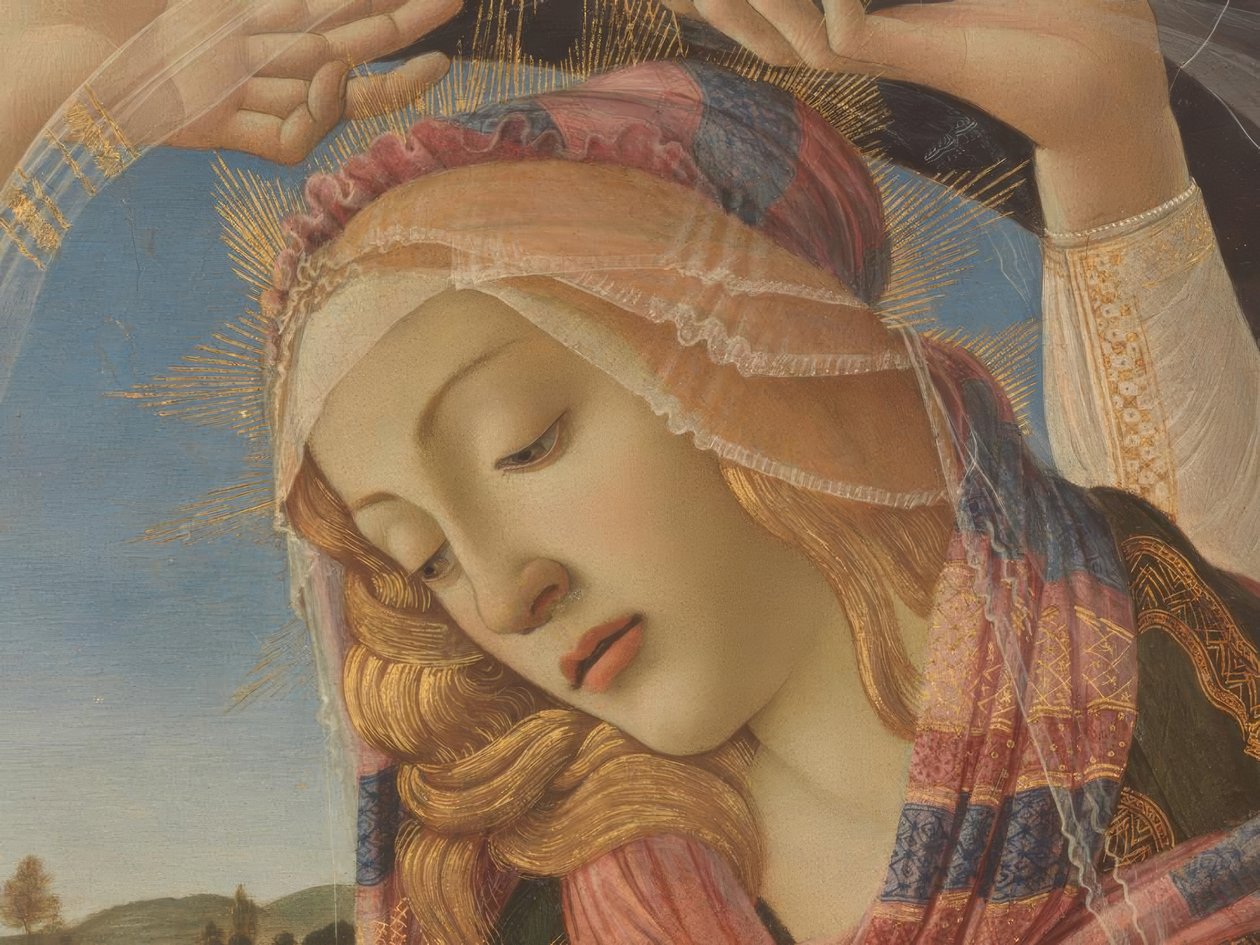 Maria con bambino e cinque angeli da Alessandro Filipepi
