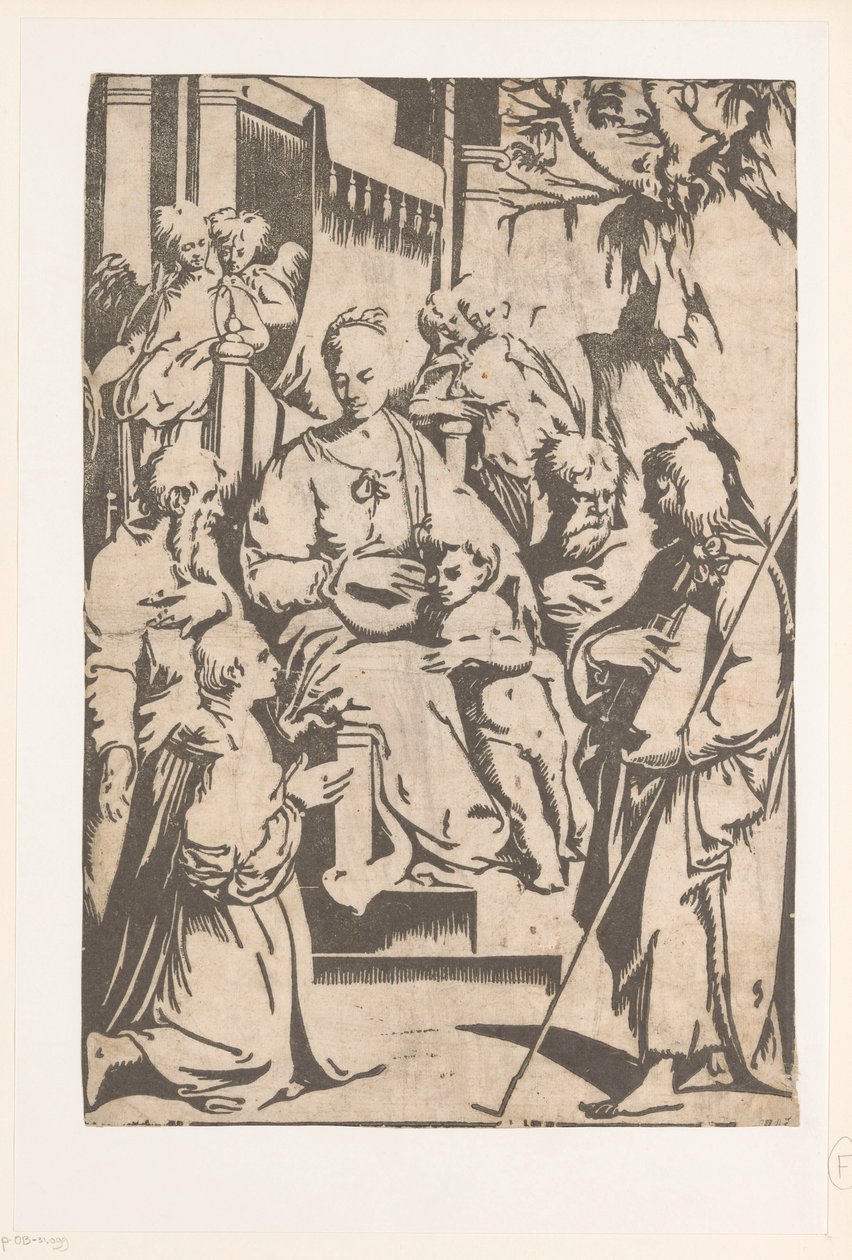 Maria con bambino circondata da santi da Alessandro Gandini