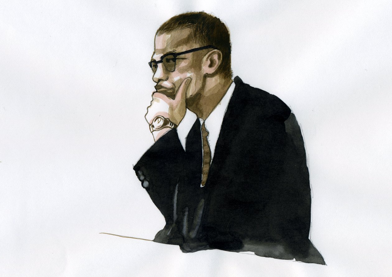 Malcolm X (1925-1965) Attivista afroamericano da Alessandro Lonati