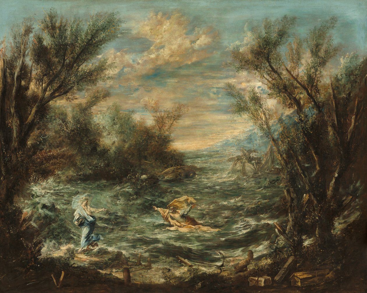 Cristo al mare di Galilea da Alessandro Magnasco
