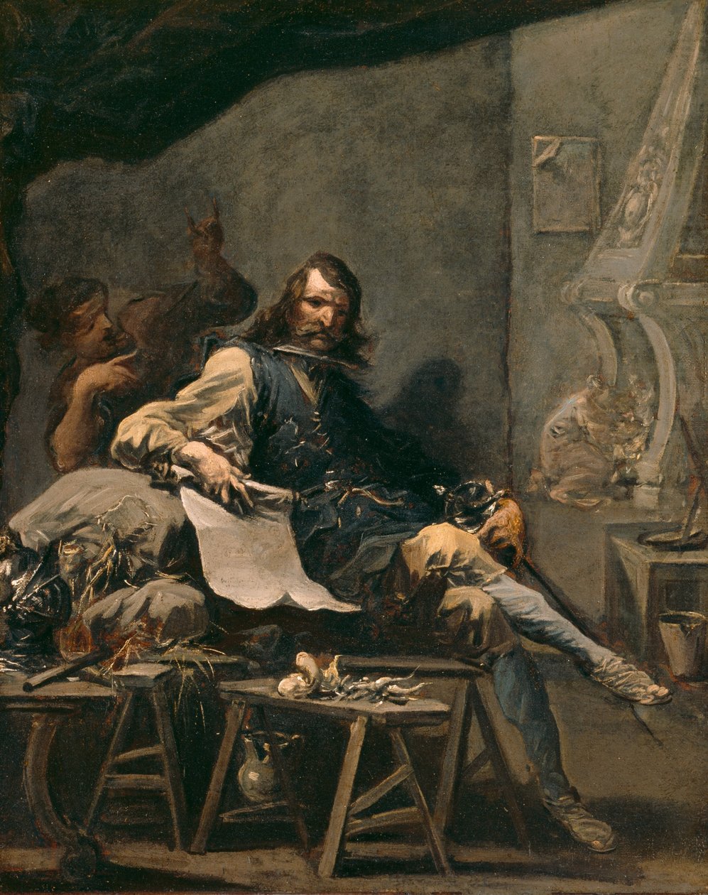 Satira su un nobile in miseria da Alessandro Magnasco