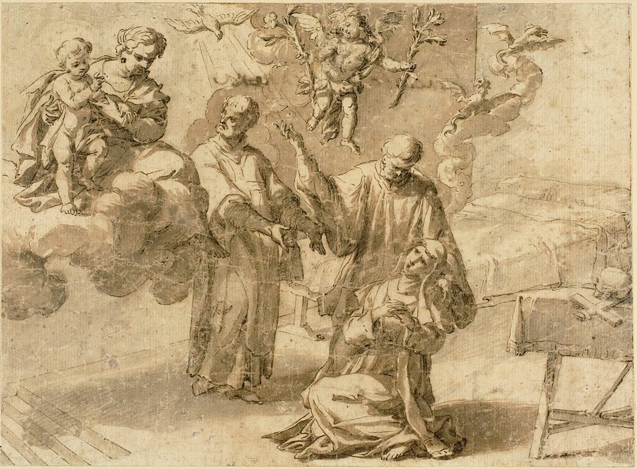 Visione di Santa Caterina da Siena da Alessandro Turchi