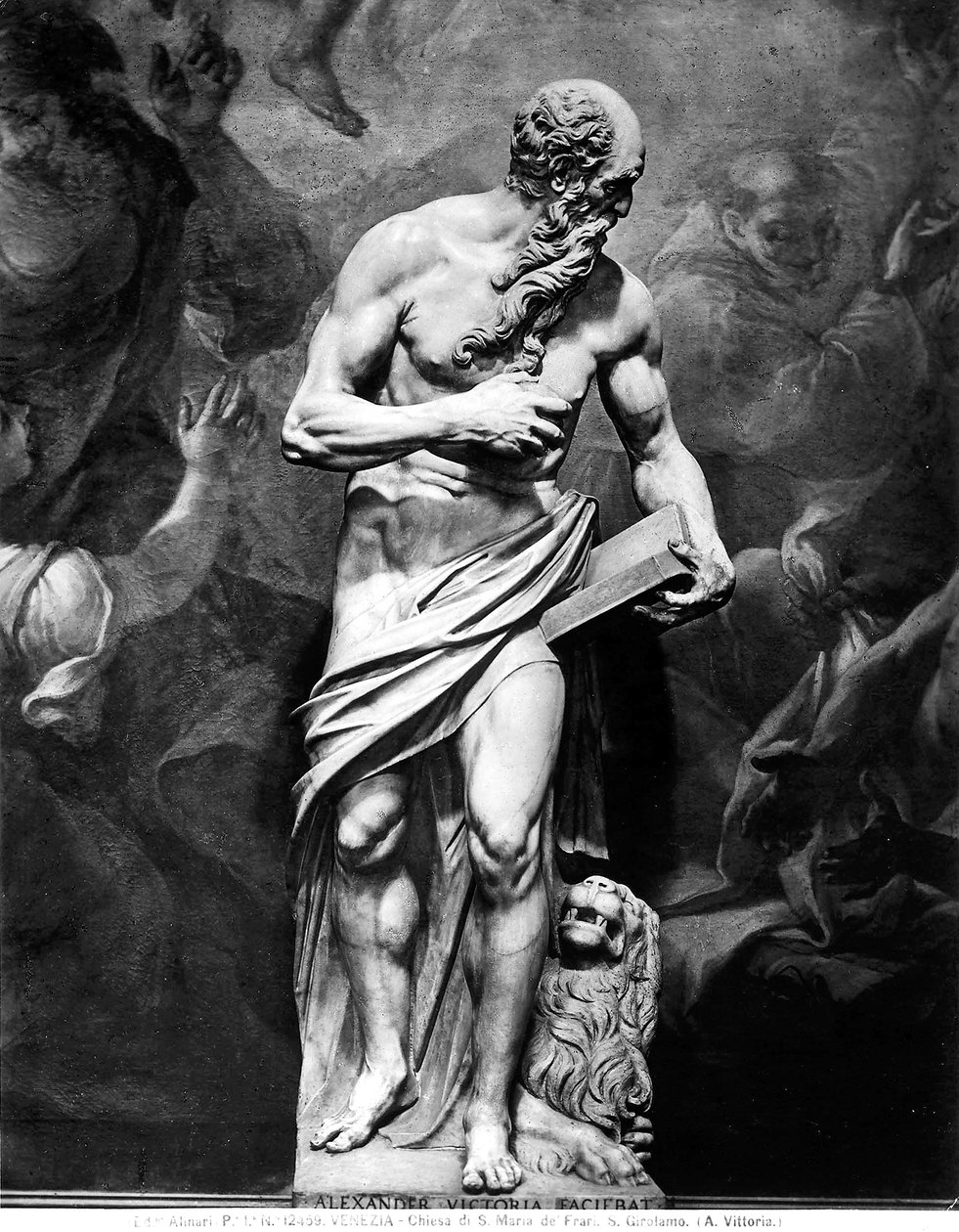 Statua raffigurante San Girolamo da Alessandro Vittoria