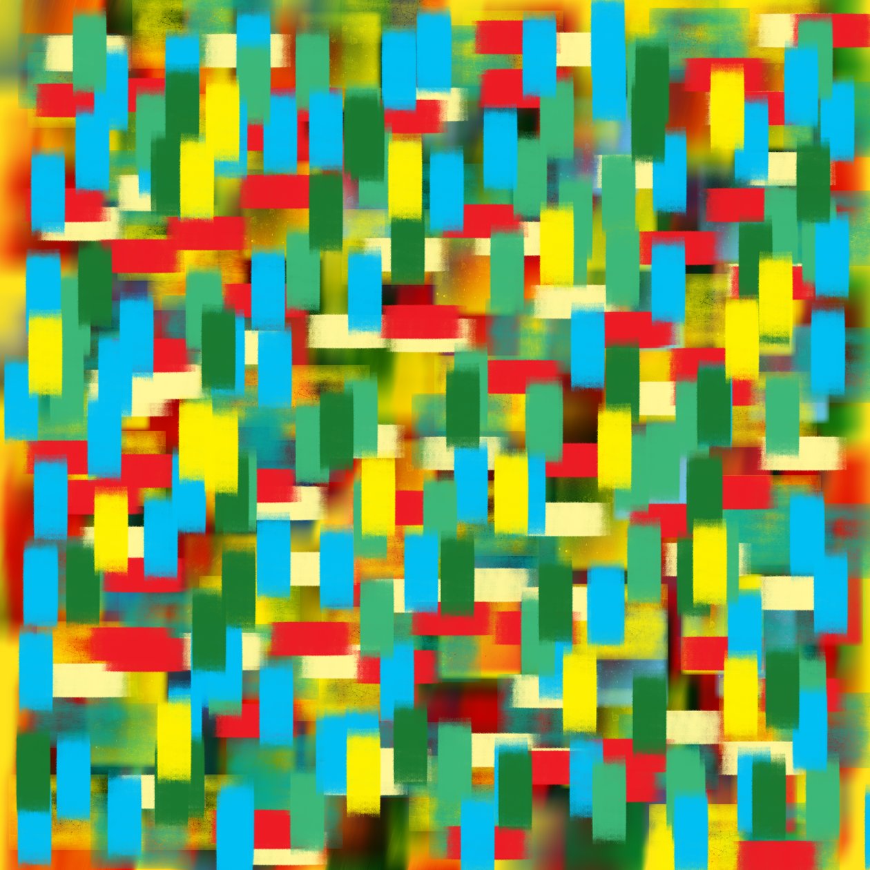 Puntinismo verticale blu, 2019 da Alex Caminker