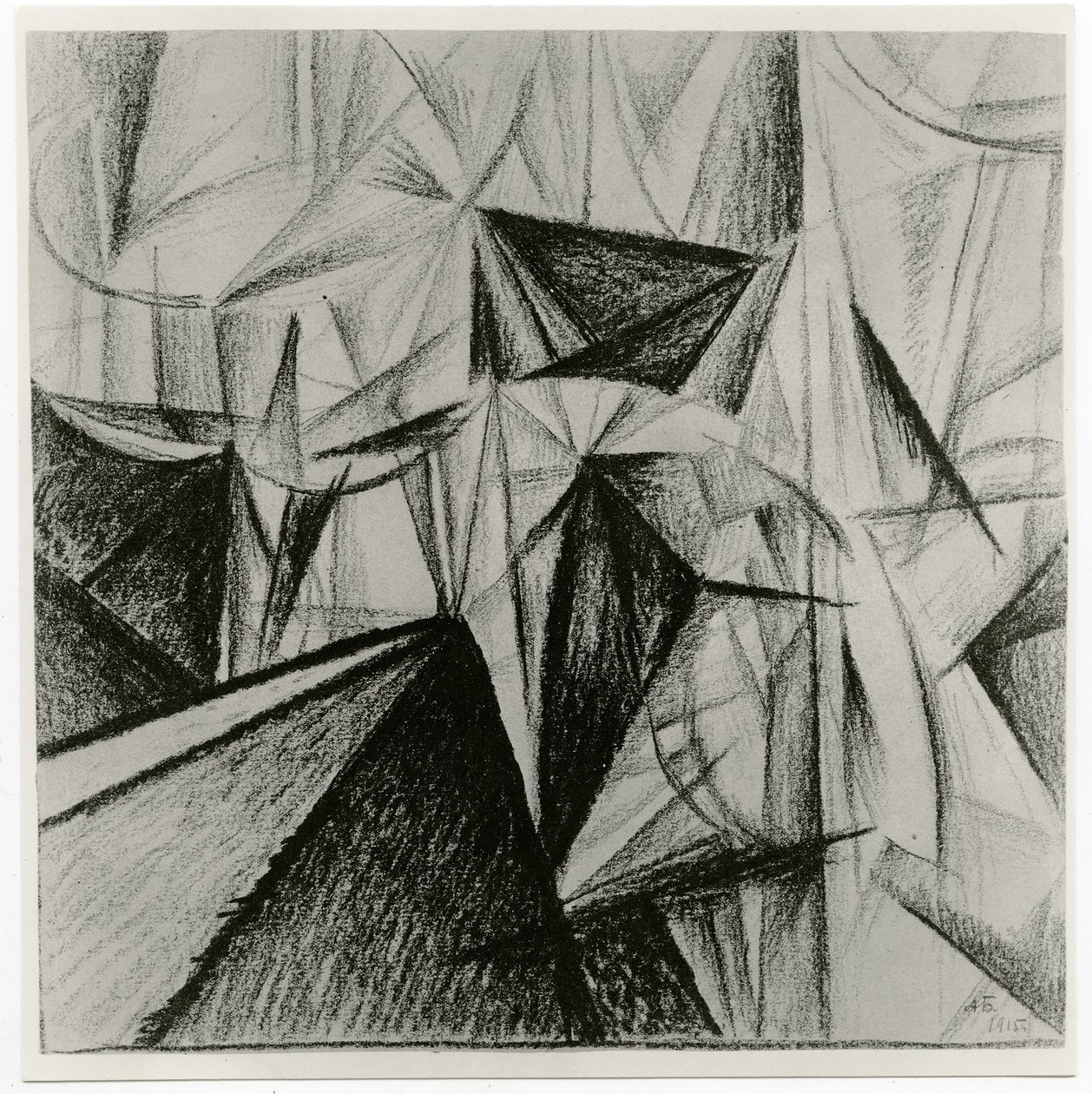 Composizione rayonnista (Composizione ritmica), 1915 da Alexander Bogomazov