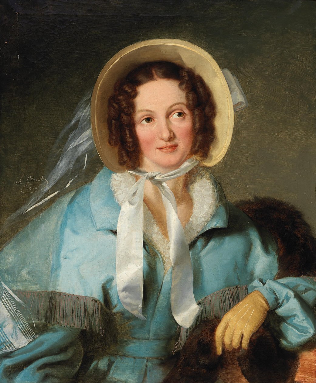 Ritratto di una Signora con Cappello da Alexander Clarot