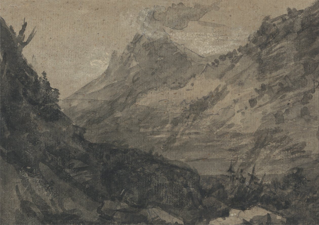 Paesaggio montuoso da Alexander Cozens
