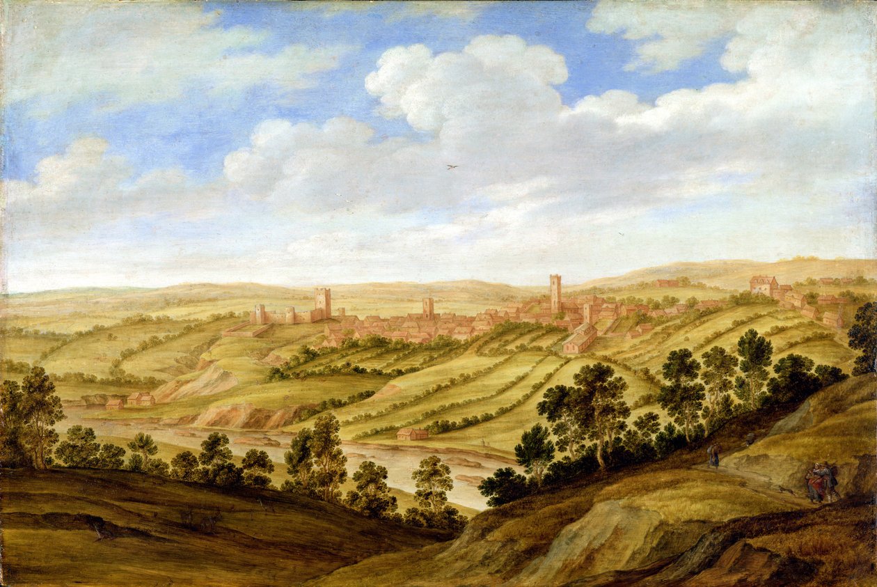 Castello di Richmond, Yorkshire, c.1640-41 da Alexander Keirincx