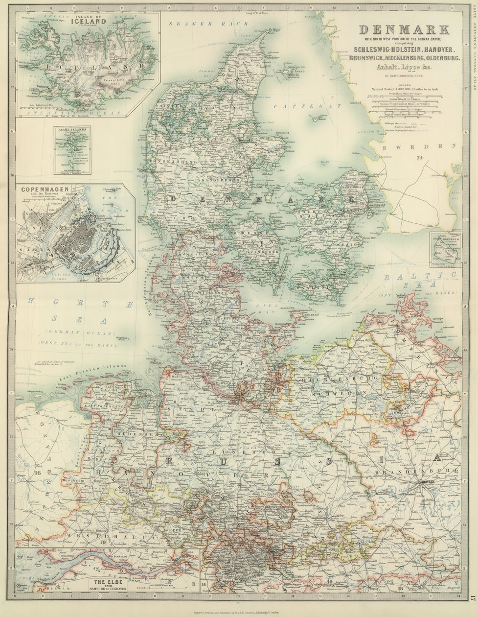 Danimarca con la parte nord-occidentale dell
