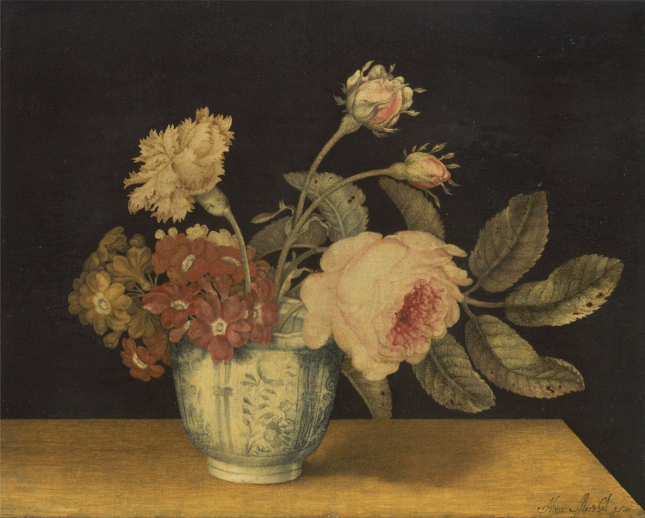 Fiori in un vaso di Delft da Alexander Marshal