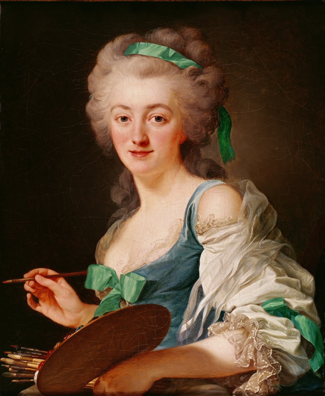 Ritratto di Anne Vallayer-Coster da Alexander Roslin
