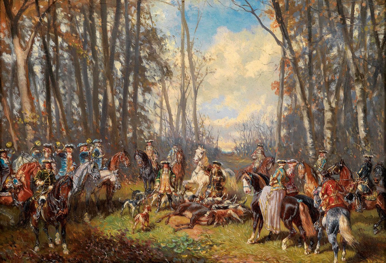 Dopo una caccia di successo da Alexander von Bensa