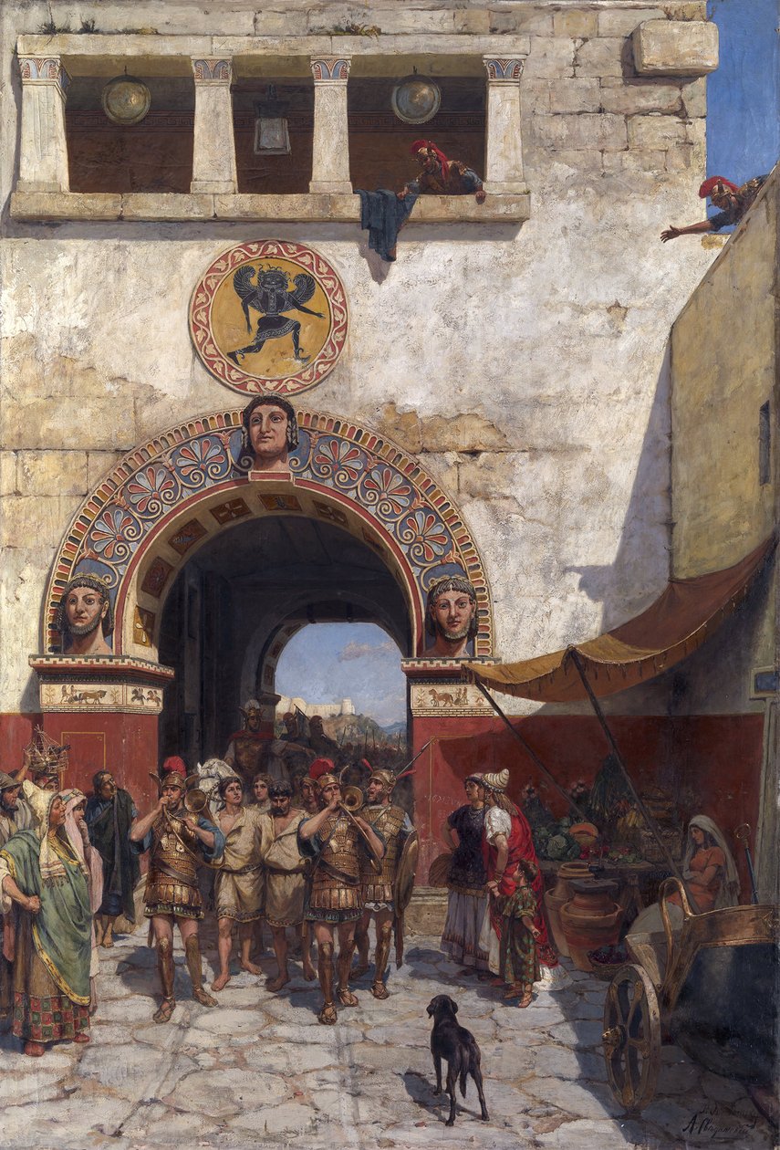 Porta a Volterra, Etruria da Alexander Alexandrovich Svedomsky