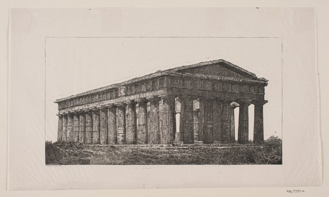 Tempio di Poseidone a Paestum da Alexander Blom