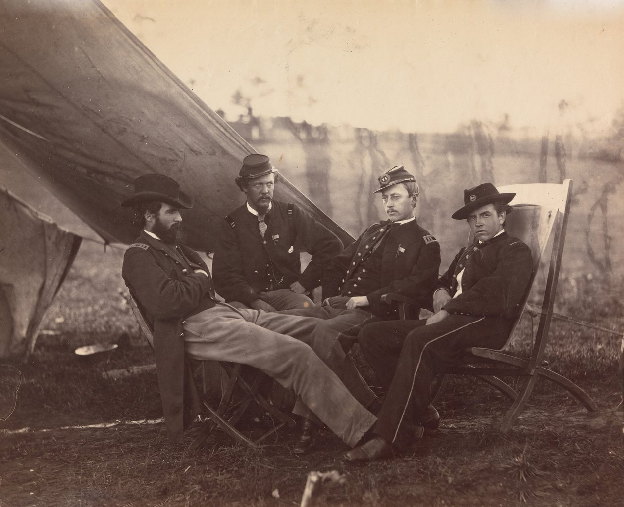 [Quattro ufficiali], ca. 1864 da Alexander Gardner