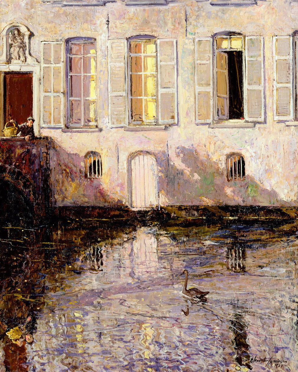 Nutrire i cigni, Bruges da Alexander Jamieson