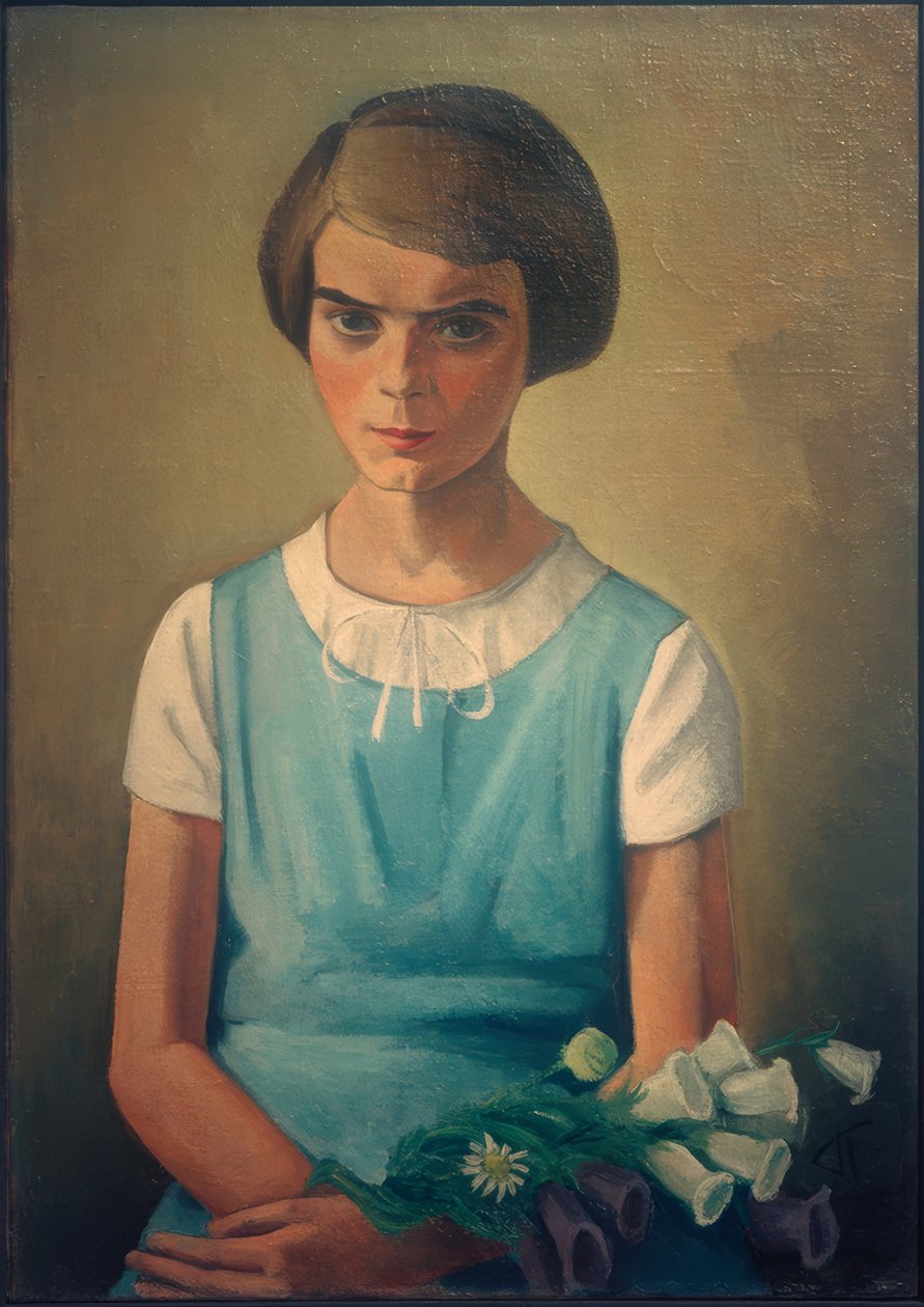 Ritratto della figlia Angelina da Alexander Kanoldt