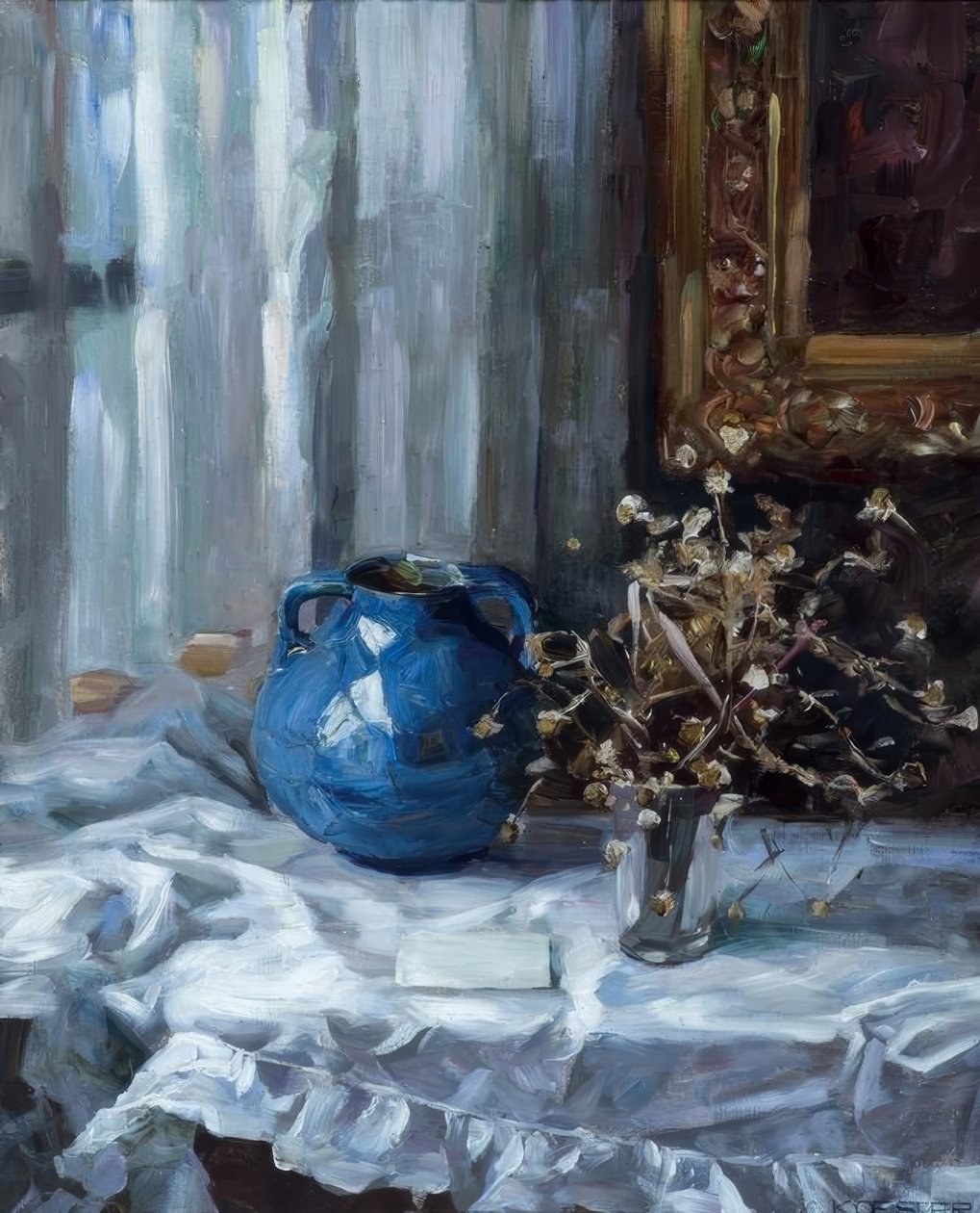A. Koester, Natura morta con vaso blu da Alexander Köster