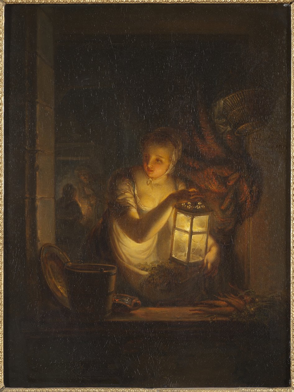 Una donna con una lanterna, 1818 da Alexander Lauréus