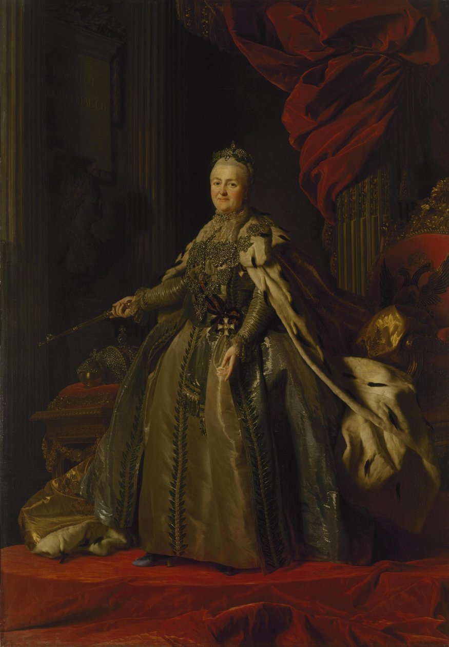 Ritratto di Caterina II, 1776-77 da Alexander Roslin