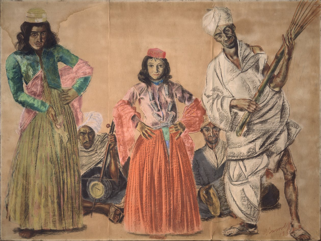 Musicisti a Srinagar, 1932 da Alexander Yevgenyevich Yakovlev