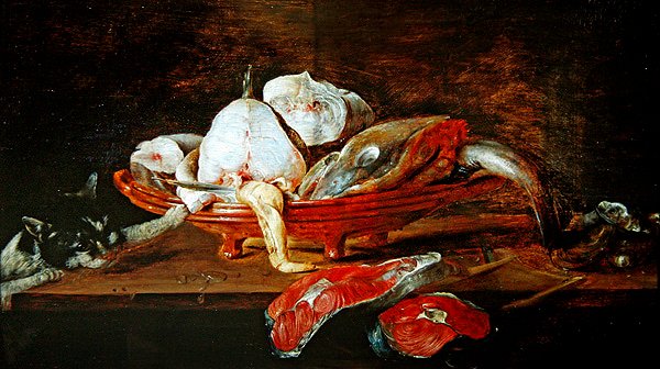 Natura morta con pesci da Alexander van Adriaenssen